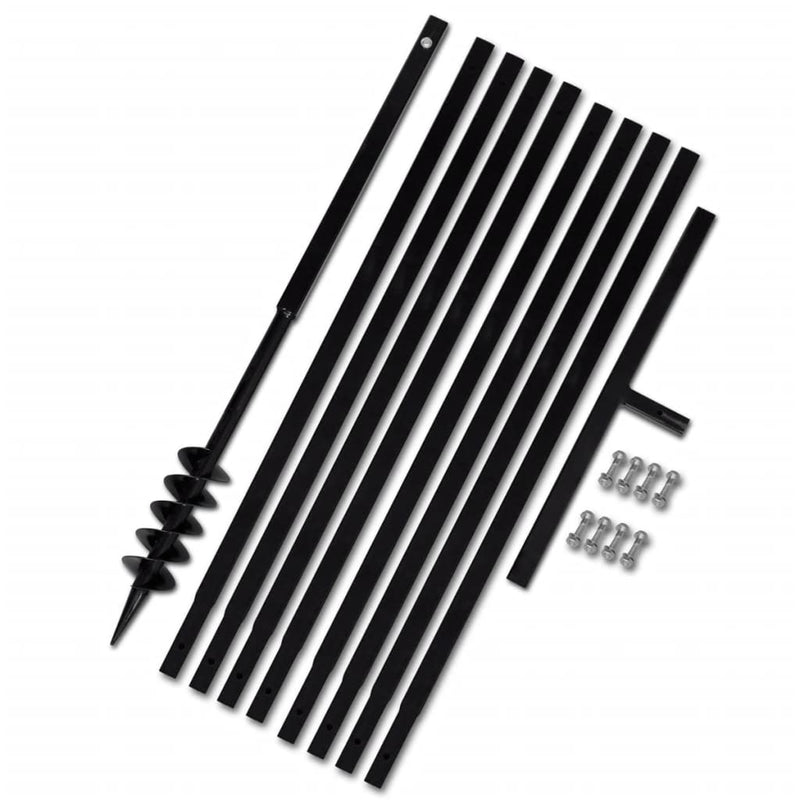 Load image into Gallery viewer, VidaXL Grondboor 80mm met 9m verlengstuk Staal
