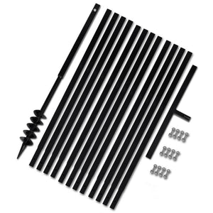Vidaxl grondboor 80 mm met 13 m verlengstuk staal