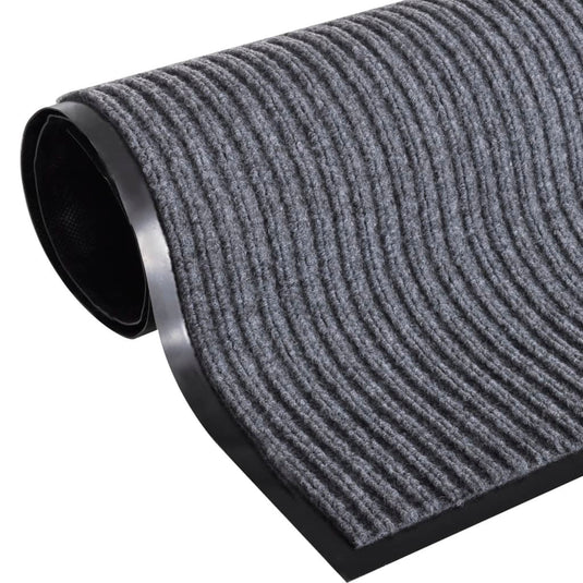 Vidaxl deurmat 90x120 cm pvc grijs