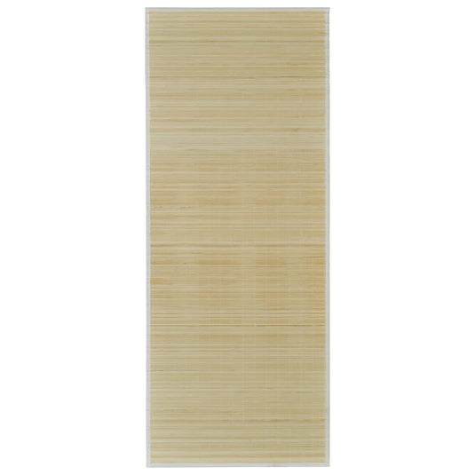 Vidaxl tapijt rechthoekig 80x200 cm bamboe naturel