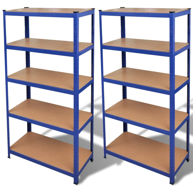 Load image into Gallery viewer, VidaXL Opbergrekken 2 st blauw
