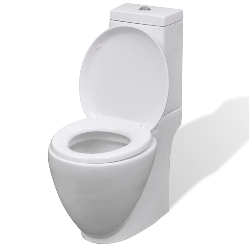 Load image into Gallery viewer, VidaXL Toileten bidetset keramiek wit
