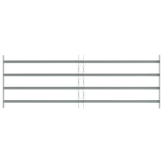 Vidaxl raambeveiliging verstelbaar met 4 dwarsstangen 1000-1500 mm