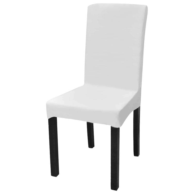 ギャラリービューアに画像をロードする, Vidaxl 6 st stoelhoezen recht stretch wit
