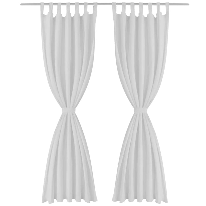 ギャラリービューアに画像をロードする, Vidaxl micro-satijnen gordijnen met ringen 140 x 175 cm 2 stuks (creme)
