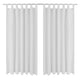 Vidaxl micro-satijnen gordijnen met ringen 140 x 225 cm 2 stuks (wit)