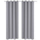 Vidaxl gordijnen met metalen ringen 135 x 245 cm 2 stuks (grijs)
