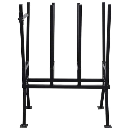 VidaXL Zaagbok voor houtbewerking gepoedercoat zwart