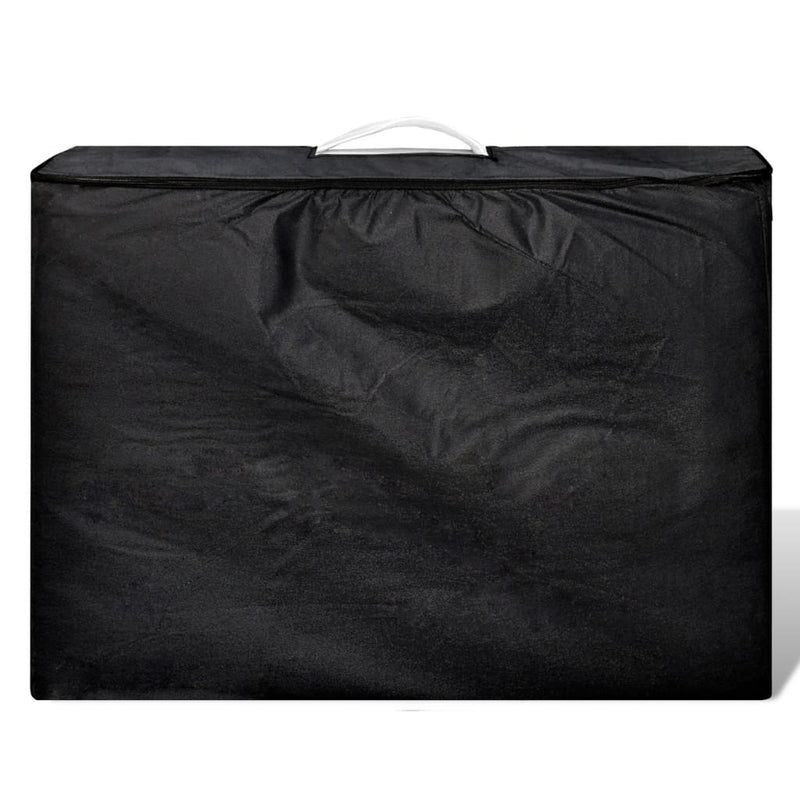 Load image into Gallery viewer, Vidaxl inklapbare massagetafel 2 zones met houten frame (creme)
