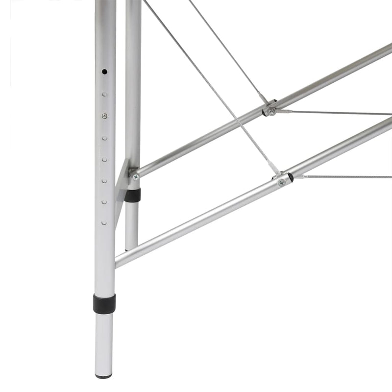 Load image into Gallery viewer, Vidaxl massagetafel met 2 zones inklapbaar aluminum frame zwart
