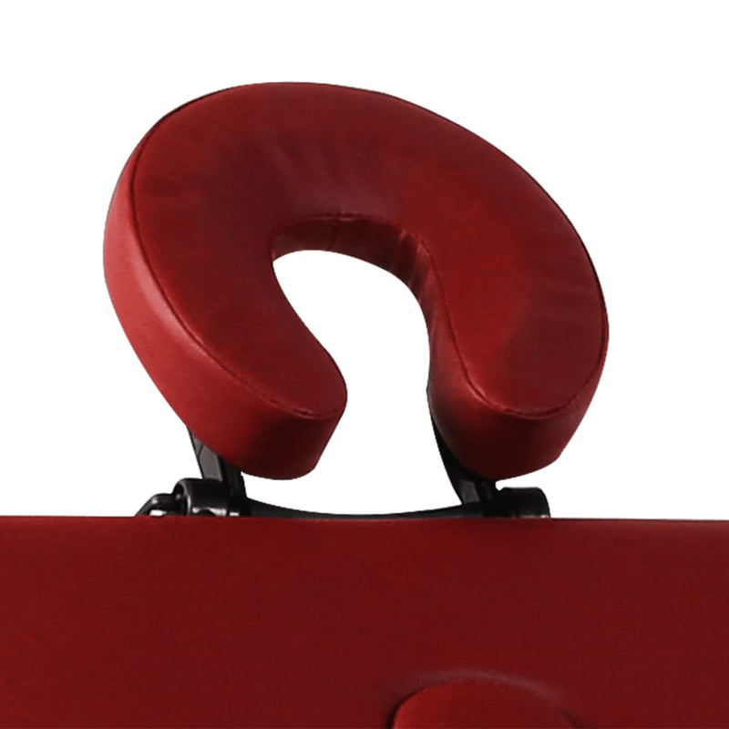 Load image into Gallery viewer, VidaXL Inklapbare massagetafel 3 zones met aluminium frame (rood)
