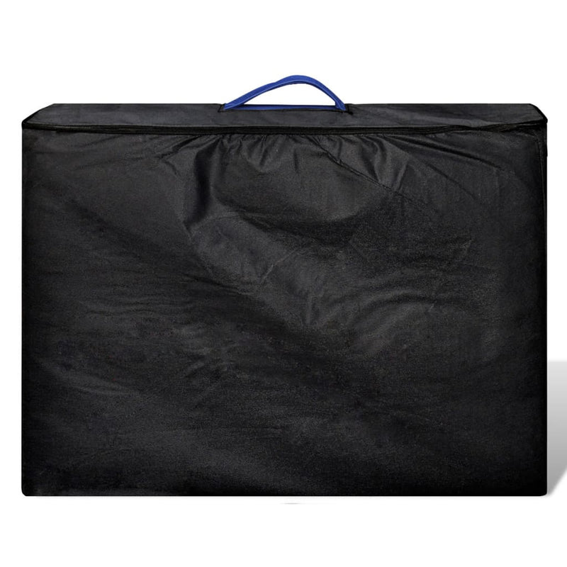 Load image into Gallery viewer, Vidaxl inklapbare massagetafel 4 zones met houten frame (blauw)
