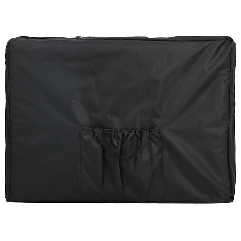 Load image into Gallery viewer, Vidaxl massagetafel met 4 zones inklapbaar aluminum frame zwart
