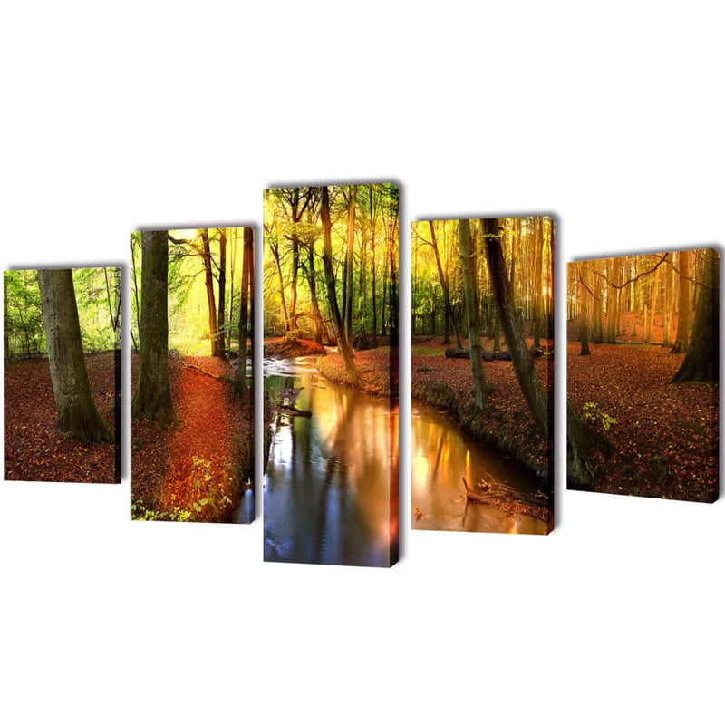 Load image into Gallery viewer, Vidaxl wandprintset bos 200 x 100 cm
