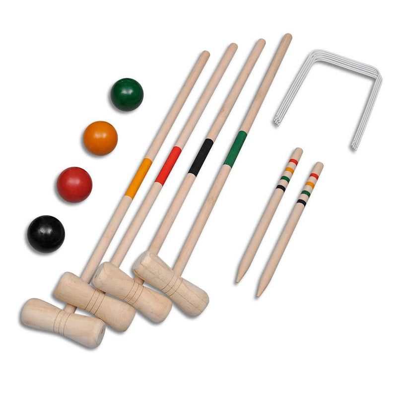 Load image into Gallery viewer, Vidaxl croquetspel voor 4 spelers hout
