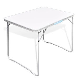 Vidaxl campingtafel inklapbaar met metalen frame 80 x 60 cm