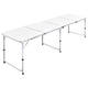 Vidaxl campingtafel inklapbaar en verstelbaar 240x60 cm aluminium