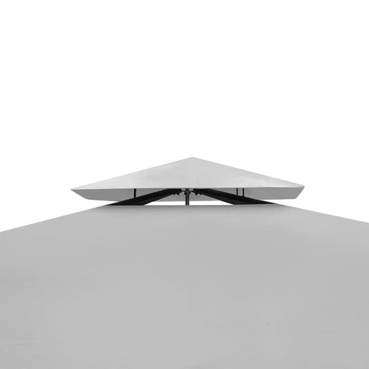 VidaXL Prieel met dak 3x4 m crèmewit
