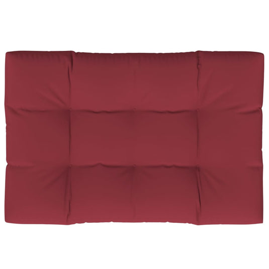 Vidaxl palletkussen 120 x 80 x 12 cm stof wijnrood