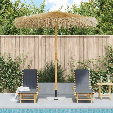 Vidaxl parasol van bamboe met dak van bananenbladeren 270 cm