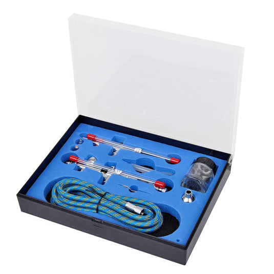 Vidaxl airbrush set met 2 pistolen