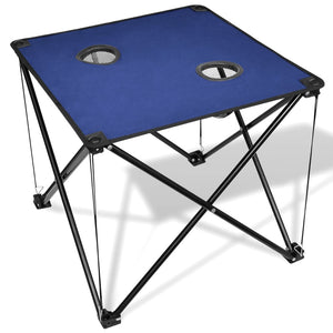 VidaXL Campingtafel inklapbaar (blauw)