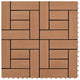 VidaXL Terrastegels 11 stuks 30 x 30 cm WPC 1 m2 bruin