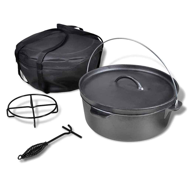 Load image into Gallery viewer, Vidaxl braadpan 11,3 l inclusief accessoires
