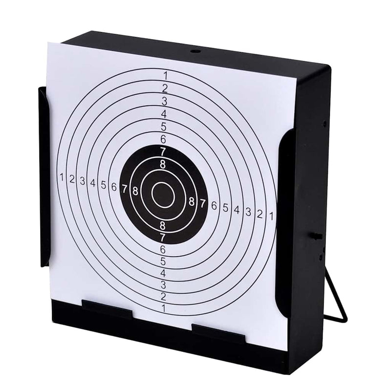 Load image into Gallery viewer, Vidaxl schietkast vierkant met 100 papieren targets 14 cm
