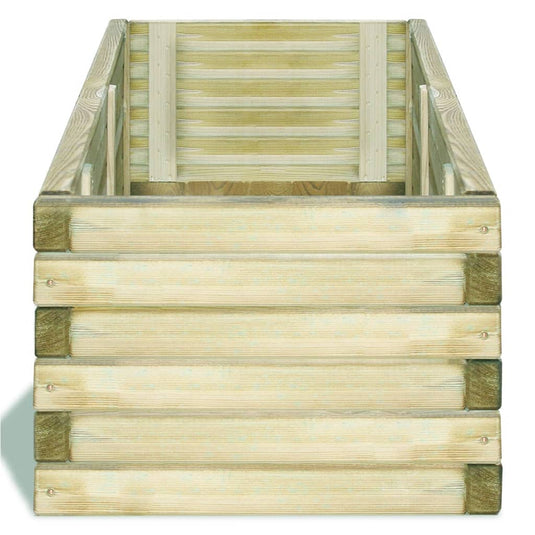 VidaXL Plantenbak verhoogd rechthoekig 120x40x30 cm hout