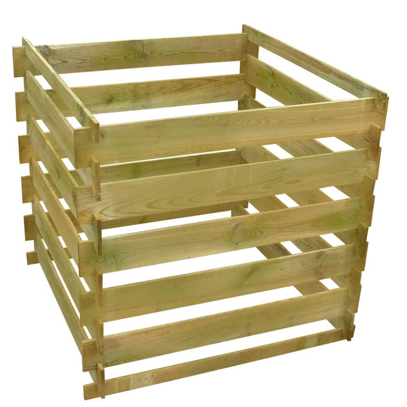 Load image into Gallery viewer, VidaXL Compostbak gelat vierkant 0,54 m³ hout
