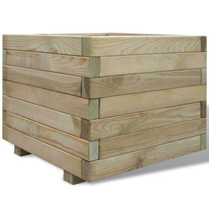 VidaXL Plantenbak verhoogd vierkant 50x50x40 cm hout
