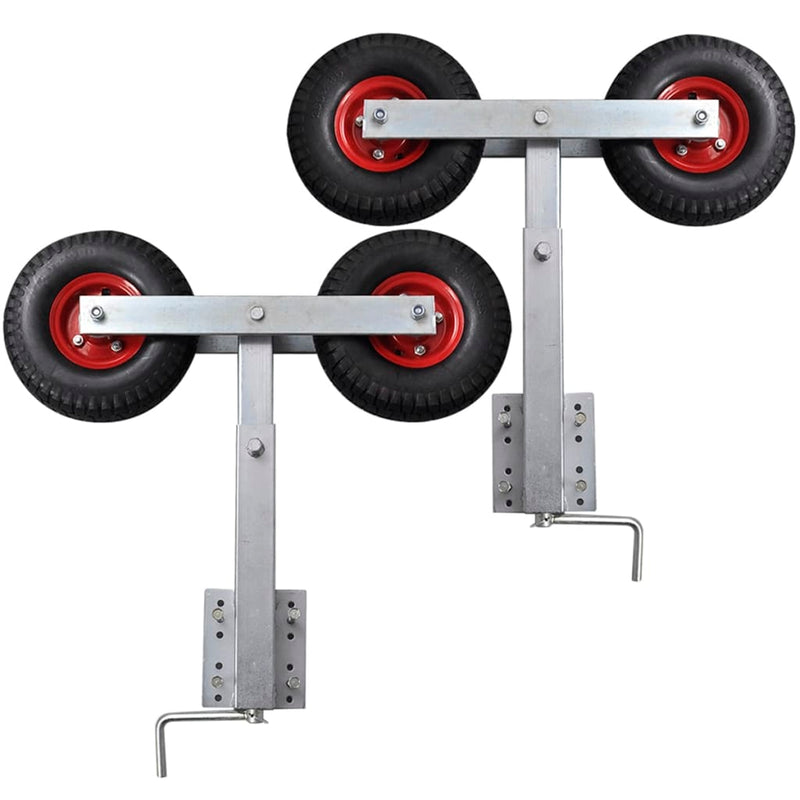 Load image into Gallery viewer, Vidaxl 2-delige boegsteunenset voor bootaanhanger 59-84 cm
