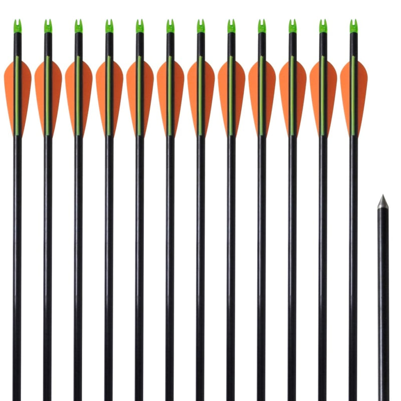 Load image into Gallery viewer, Vidaxl pijlen compoundboog standaard 30 0,8 cm glasvezel 12 stuks
