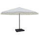 Vidaxl parasol met draagbare voet aluminium (wit)