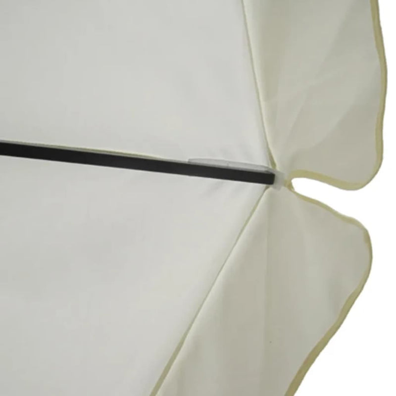 Load image into Gallery viewer, VidaXL Parasol met draagbare voet aluminium (wit)
