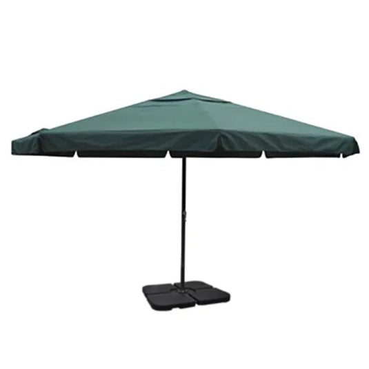 Vidaxl parasol met draagbare voet aluminium (groen)