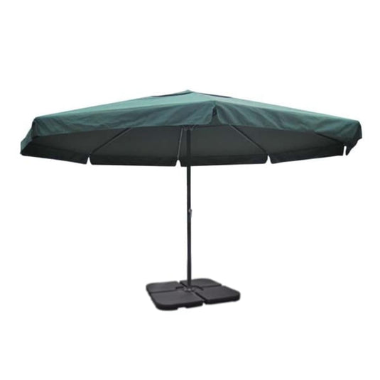 Vidaxl parasol met draagbare voet aluminium (groen)