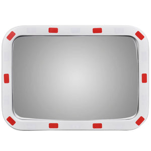 Vidaxl verkeersspiegel rechthoekig met reflectors 40x60 cm
