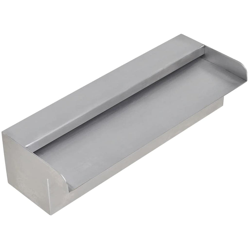 Load image into Gallery viewer, Vidaxl zwembadwaterval rechthoekig 30 cm roestvrij staal
