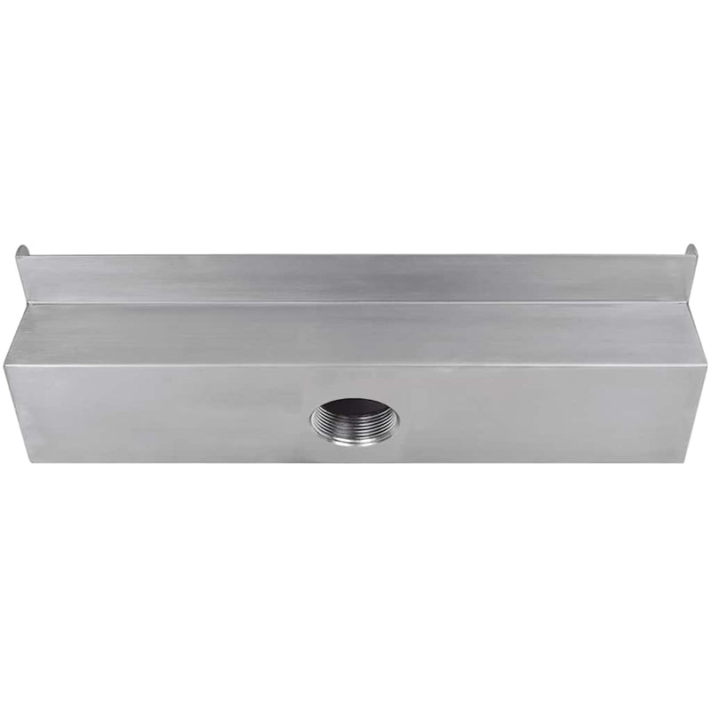 Load image into Gallery viewer, Vidaxl zwembadwaterval rechthoekig 45 cm roestvrij staal
