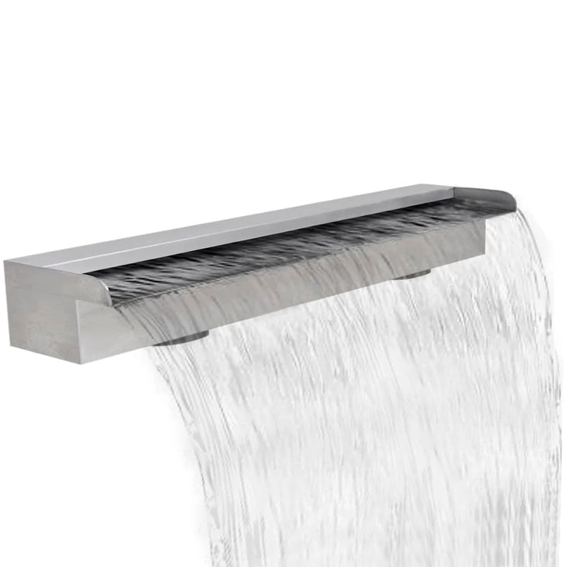 Load image into Gallery viewer, VidaXL Zwembadwaterval rechthoekig 90 cm roestvrij staal

