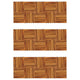 VidaXL Terrastegels verticaal patroon 30 x 30 cm Acacia set van 30