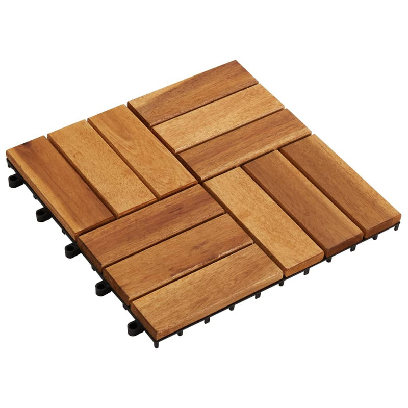 Load image into Gallery viewer, VidaXL Terrastegels 30 x 30 cm Acacia set van 30
