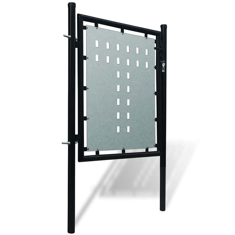 Load image into Gallery viewer, Vidaxl zwarte enkele deur 100x100 cm
