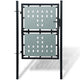 Vidaxl poort enkel 100x175 cm zwart