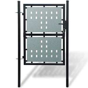 Vidaxl zwarte enkele deur 100x175 cm