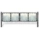 VidaXL Poort enkel 300x125 cm zwart