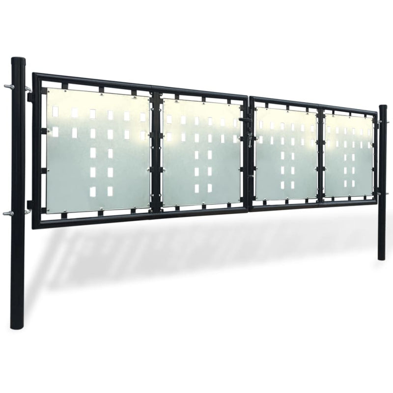 Load image into Gallery viewer, VidaXL Poort enkel 300x125 cm zwart
