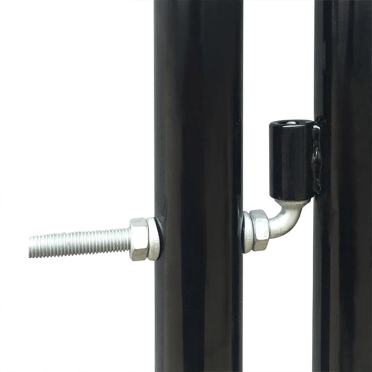 VidaXL Poort enkel 300x175 cm zwart